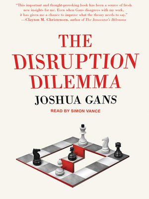 cover image of The Disruption Dilemma
